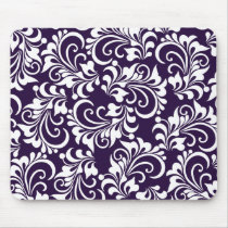 decorative floral background mouse pads