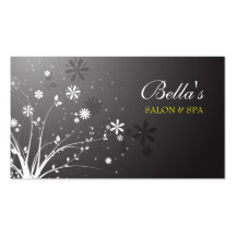 Decorative Floral Grunge Business Card