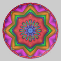 Decorative Kaleidoscope Party Plate plates