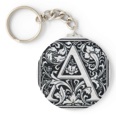 Decorative Letter "A" Woodcut Woodblock Inital by ZephyrusBooks