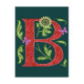 Decorative Letter B Monogram Postcards