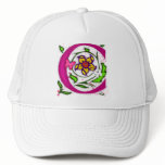 Decorative Letter C Monogram Trucker Hat