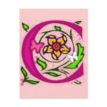 Decorative Letter C Monogram Post Cards