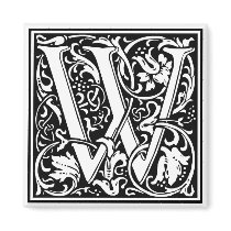 Decorative Letter Initial “A” Fridge Magnet