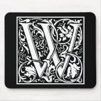 Decorative Letter Initial “A” Mouse Pads