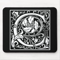 Decorative Letter Initial “C” Mousepad