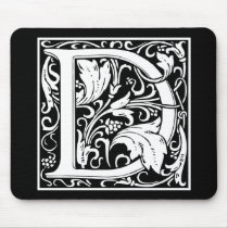 Decorative Letter Initial “D” Mousepad