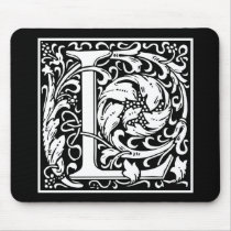 Decorative Letter Initial “L” Mousepads