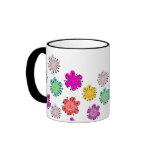 Decorative Multicolored Flowers Coffee Mugs