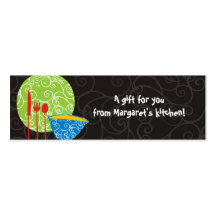 Decorative plate bowl utensils from my kitchen ... business card