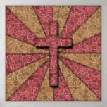 DECORATIVE STONE CROSS POSTERS