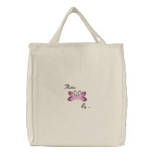 Decorative Stylized Butterfly Embroidery Design Embroidered Bags