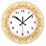 Decorative Wall Clock::Golden Yellow