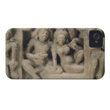 Découpage en pierre des amants appréciant un perfo étuis iPhone 4