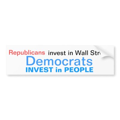 Decrats invest in People Bumper Sticker by joesegal