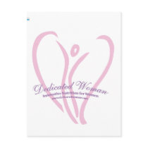 Dedicated Woman Postcards