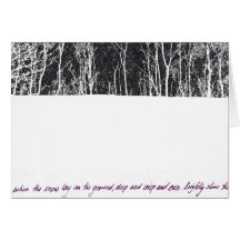 Deep and Crisp and even Greeting Card