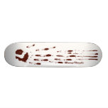 Deep Bloody Hand Print Door Zombie Skateboards