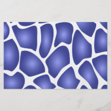Deep Blue Random Mosaic Pattern Flyers