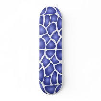 Deep Blue Random Mosaic Pattern Skateboards