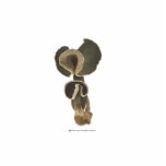 Deep Brown Mushrooms Sculpture Cut Out