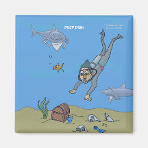 Deep Dish Diver Magnet