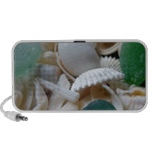 Deep Green Sea Glass Laptop Speaker