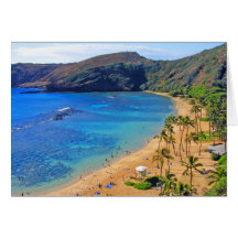Deep Hanauma Bay, Honolulu, Oahu Greeting Card