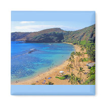 Deep Hanauma Bay, Honolulu, Oahu, Hawaii View Refrigerator Magnets
