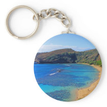 Deep Hanauma Bay, Honolulu, Oahu Key Chain