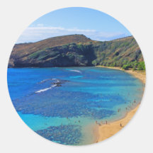 Deep Hanauma Bay, Honolulu, Oahu Stickers