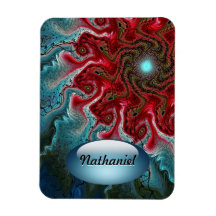 Deep into blue Premium Magnet