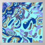 "Deep is the Ocean" Original Abstract Poster