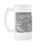 Deep One on Arkham Pier Beer Stein Mugs