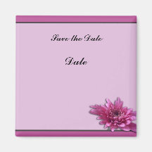 Deep Pink Daisy Magnets