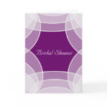 Deep Purple Bridal Shower Invitation Greeting Cards