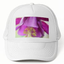 Deep Purple Columbine (Aquilegia) Petals Mesh Hats