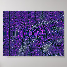 Deep-Purple Interference Print