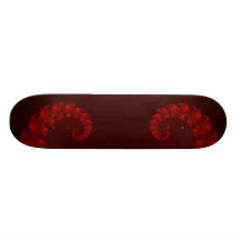 Deep Red Heart Skateboard