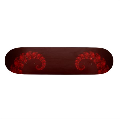 Deep Red Heart Skateboard