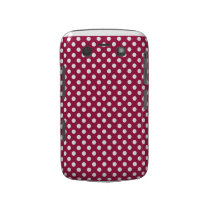 Deep Red Polka Dot Blackberry Bold Case casemate cases