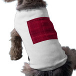 deep red tartan cloth, gothic pet clothing