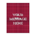 deep red tartan cloth, gothic