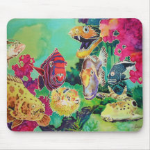 Deep Sea Beauties Tropical Fish Mouse Pad