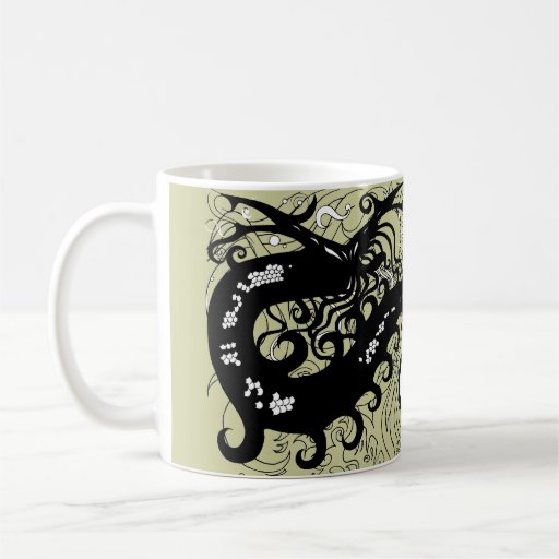 Deep Sea Dragon mugs (Silhouette)