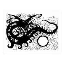 Deep Sea Dragon postcards (Silhouette)
