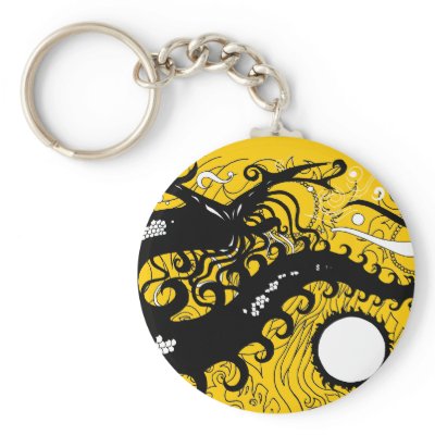 Deep Sea Dragon(silhouette) Keychain by Starhead