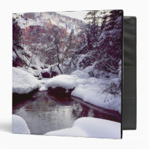 Deep snow at Middle Emerald Pools 3 Ring Binder