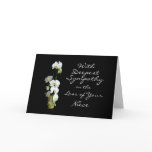 Deepest Sympathy Niece White Orchids Card