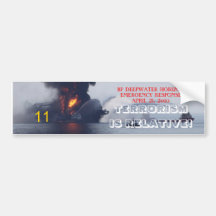 DEEPWATER TERRORISM! BUMPER STICKER
